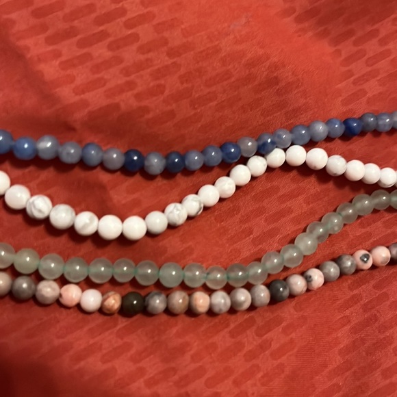 New Natural Stone Strands 4mm Strands DIY Craft Strung Beads - Picture 6 of 9